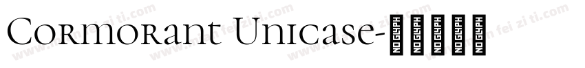 Cormorant Unicase字体转换